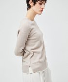 【ベイジ,/BEIGE,】の【洗える】POMPE / ウールカシミヤクルーネックニット 人気、トレンドファッション・服の通販 founy(ファニー) ファッション Fashion レディースファッション WOMEN トップス・カットソー Tops/Tshirt ニット Knit Tops A/W・秋冬 Aw・Autumn/Winter・Fw・Fall-Winter カシミヤ Cashmere シンプル Simple ジャケット Jacket セーター Sweater タイトスカート Tight Skirt ボトム Bottom ワイド Wide エレガント 上品 Elegant 洗える Washable thumbnail Taupe×Ecru|ID: prp329100004135906 ipo3291000000028306794