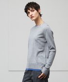 【ベイジ,/BEIGE,】の【洗える】POMPE / ウールカシミヤクルーネックニット L Gray×Sax|ID:prp329100004135906