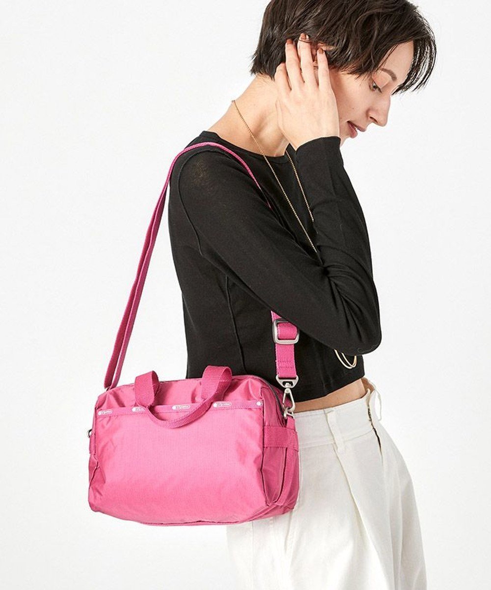 【レスポートサック/LeSportsac】のSMALL UPTOWN SATCHEL/ブライトピンクC 人気、トレンドファッション・服の通販 founy(ファニー) 　ファッション　Fashion　レディースファッション　WOMEN　コンパクト　Compact　軽量　Lightweight　シンプル　Simple　財布　Wallet　トラベル　Travel　定番　Standard　人気　Popularity　ハンドバッグ　Handbag　ブライト　Bright　プリント　Print　ポケット　Pocket　無地　Plain Color　おすすめ　Recommend　旅行　Travel　エレガント 上品　Elegant　 other-1|ID: prp329100004136006 ipo3291000000028307143