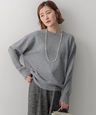 【23区/NIJYUSANKU】の【洗える】ピュアカシミヤ クルーネック ニット グレー系|ID:prp329100004136034