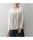 【23区/NIJYUSANKU】の【洗える】ウールライクビスチェコンビ デザイン カットソー 人気、トレンドファッション・服の通販 founy(ファニー) ファッション Fashion レディースファッション Fashion for Women トップス・カットソー Cut & Sew Tops シャツ・ブラウス・オフィスカジュアル Elegant Blouses & Button-Ups ロングTシャツ・Tシャツ Longline T-Shirts & Tees カットソー・ベーシックTシャツ Cut-and-Sewn Tops / Stretch Tees & Basics ビスチェ Bustiers & Corset Tops / Layered Bustier Style イレギュラー Irregular Design エレガント 上品 Elegant 洗える Machine Washable 秋 Autumn カットソー Cut and Sewn Top コンパクト Compact, Small Size ジャケット Jacket, Outerwear ストレッチ Stretch, Stretchy Fabric ツイル Twist, Twisted Detail トレンド Trend, Trending Now ビスチェ Bustier, Corset Top フェミニン Feminine, Girly ボトム Bottoms, Lower Wear ヨーク Yoke, Yoke Design A/W・秋冬 Autumn/Winter 冬 Winter / This Winter 2024年 2024 2024-2025秋冬・A/W Autumn/Winter 2024–25 AW24–25 thumbnail ベージュ系|ID: prp329100004136044 ipo3291000000036272628