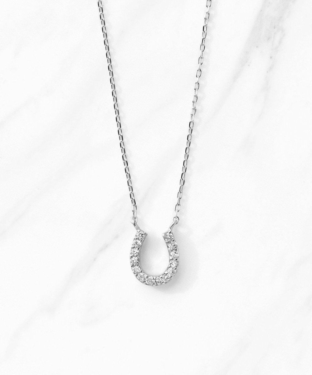 【トッカ/TOCCA】の【WEB限定】DIAMOND HORSESHOE K10WG NECKLACE K10ホワイトゴールド ダイヤモンド ネックレス 人気、トレンドファッション・服の通販 founy(ファニー) 　ファッション　Fashion　レディースファッション　WOMEN　ジュエリー　Jewelry　ネックレス　Necklaces　アクセサリー　Accessories　シンプル　Simple　ジュエリー　Jewelry　ダイヤモンド　Diamond　チェーン　Chain　ネックレス　Necklace　バランス　Balance　ポーチ　Pouch　モチーフ　Motif　リュクス　Luxe　エレガント 上品　Elegant　 other-1|ID: prp329100004136059 ipo3291000000028307440