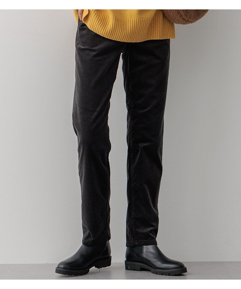 【23区/NIJYUSANKU】の【洗える】23区DENIM ベルベットストレッチ ボーイズ テーパードパンツ インテリア・キッズ・メンズ・レディースファッション・服の通販 founy(ファニー) 　ファッション　Fashion　レディースファッション　WOMEN　パンツ　Pants　洗える　Washable　カシミヤ　Cashmere　シルク　Silk　スタイリッシュ　Stylish　ストレッチ　Stretch　スーピマ　Supima　定番　Standard　フィット　Fit　ベルベット　Velvet　ボーイズ　Boys　ワイド　Wide　A/W・秋冬　Aw・Autumn/Winter・Fw・Fall-Winter　冬　Winter　再入荷　Restock/Back In Stock/Re Arrival　2024年　2024　2024-2025秋冬・A/W　Aw/Autumn/Winter/Fw/Fall/2024-2025　ダークグレー系|ID: prp329100004136094 ipo3291000000032063773