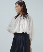 【23区/NIJYUSANKU】の【洗える】へアリ―カットジャカード ブラウス ベージュ系|ID: prp329100004136111 ipo3291000000028630847