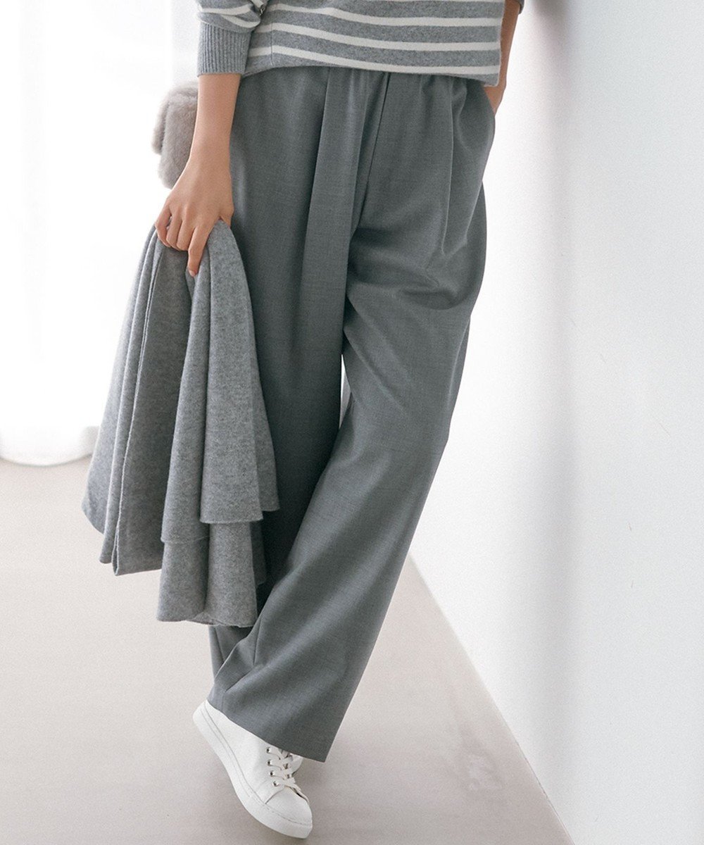 【23区/NIJYUSANKU】のナチュラルストレッチサキソニー バレル パンツ 人気、トレンドファッション・服の通販 founy(ファニー) 　ファッション　Fashion　レディースファッション　Fashion for Women　パンツ　Pants & Trousers　ストレッチ　Stretch, Stretchy Fabric　トレンド　Trend, Trending Now　バランス　Balance, Style Balance　ボトム　Bottoms, Lower Wear　ワイド　Wide, Wide Fit　冬　Winter / This Winter　A/W・秋冬　Autumn/Winter　2024年　2024　2024-2025秋冬・A/W　Autumn/Winter 2024–25 AW24–25　 other-1|ID: prp329100004136128 ipo3291000000033640585