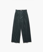 【エイトン/ATON】の5W COTTON CORDUROY タックワイドパンツ GREEN|ID:prp329100004136150