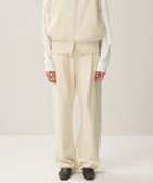 【エイトン/ATON】のWOOL CASHMERE SILK タックストレートパンツ OFF WHITE|ID: prp329100004136153 ipo3291000000028308105