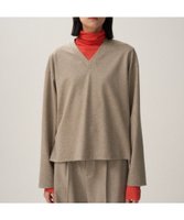 【エイトン/ATON】のMERINO COLLEGE JERSEY Vネックプルオーバー 人気、トレンドファッション・服の通販 founy(ファニー) ファッション Fashion レディースファッション WOMEN トップス・カットソー Tops/Tshirt シャツ/ブラウス Shirts/Blouses ロング / Tシャツ T-Shirts プルオーバー Pullover カットソー Cut and Sewn Vネック V-Neck カットソー Cut And Sew ジャージ Jersey ジャージー Jersey セットアップ Set Up ドレープ Drape バランス Balance ワイド Wide A/W・秋冬 Aw・Autumn/Winter・Fw・Fall-Winter おすすめ Recommend |ID:prp329100004136168