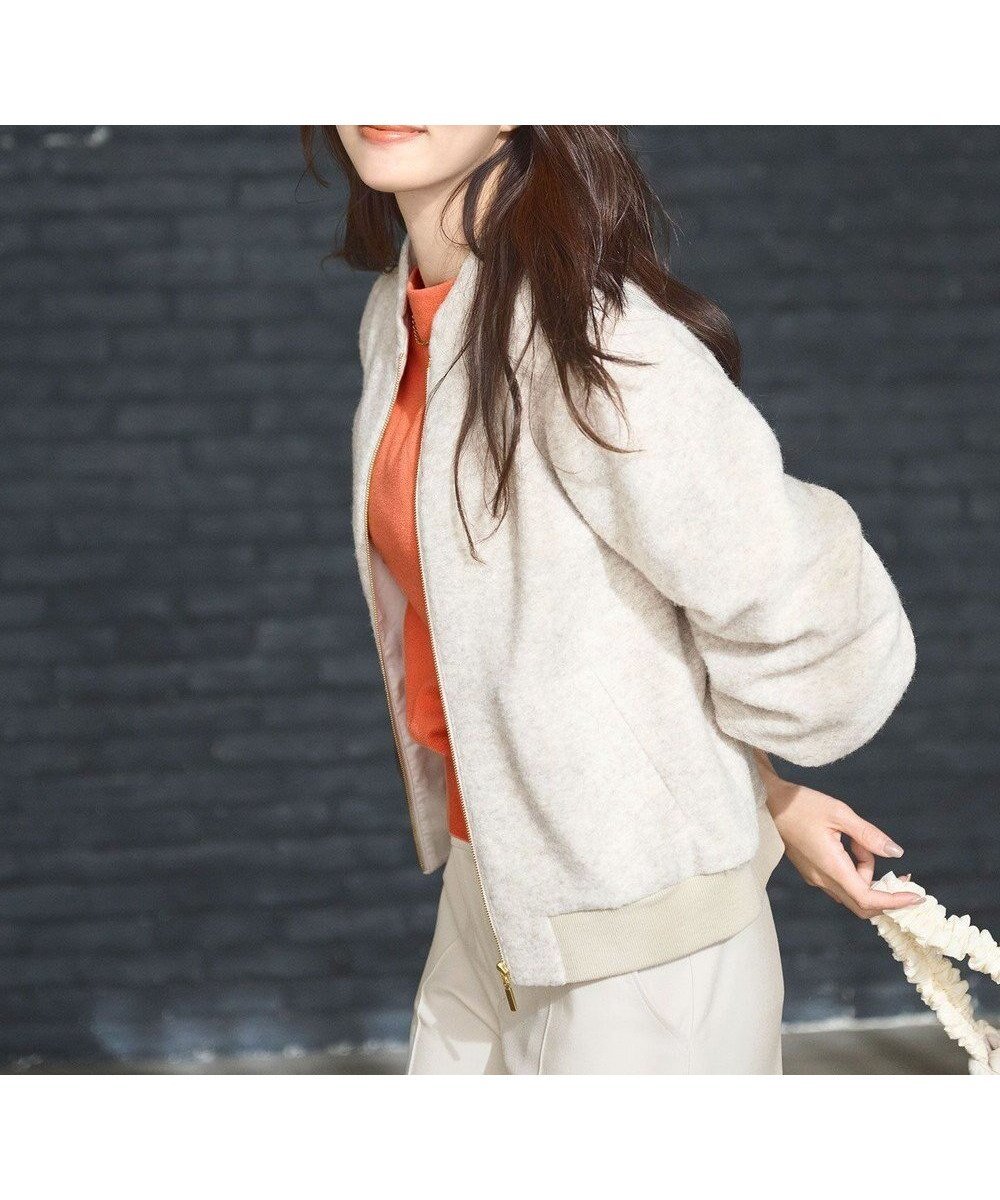 【エニィ スィス/any SiS】のスライバー ブルゾン インテリア・キッズ・メンズ・レディースファッション・服の通販 founy(ファニー) 　ファッション　Fashion　レディースファッション　Fashion for Women　アウター　Coat / Outerwear Collection　レディースジャケット・軽アウター　Jackets　ブルゾンジャケット・スポーティアウター　Blouson Jackets　エアリー　Airy Texture　コンパクト　Compact, Small Size　ジャケット　Jacket, Outerwear　フィット　Fit, Slim Fit　ブルゾン　Blouson, Bomber Jacket　再入荷　Restock / Back in Stock　A/W・秋冬　Autumn/Winter　アイボリー|ID: prp329100004136174 ipo3291000000032968682