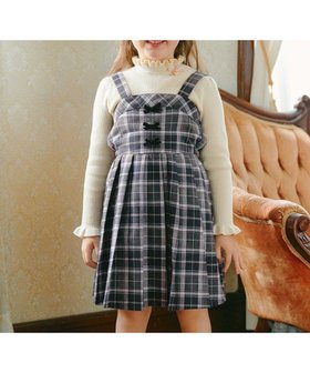 【エニファム/any FAM / KIDS】のチェックプリーツジャンパースカート 人気、トレンドファッション・服の通販 founy(ファニー) ファッション Fashion キッズファッション KIDS ワンピース Dress/Kids A/W・秋冬 Aw・Autumn/Winter・Fw・Fall-Winter チェック Check プリーツ Pleats ポケット Pocket リボン Ribbon ワンポイント One Point 秋 Autumn/Fall |ID:prp329100004136233