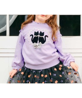 【エニファム/any FAM / KIDS】 ネコシルエット裏毛トレーナー人気、トレンドファッション・服の通販 founy(ファニー) ファッション Fashion キッズファッション KIDS トップス・カットソー Tops/Tees/Kids NEW・新作・新着・新入荷 New Arrivals A/W・秋冬 Aw・Autumn/Winter・Fw・Fall-Winter ガーリー Girly スウェット Sweat トレーナー Trainer ネコ Cat ポケット Pocket リボン Ribbon レース Race |ID:prp329100004136372