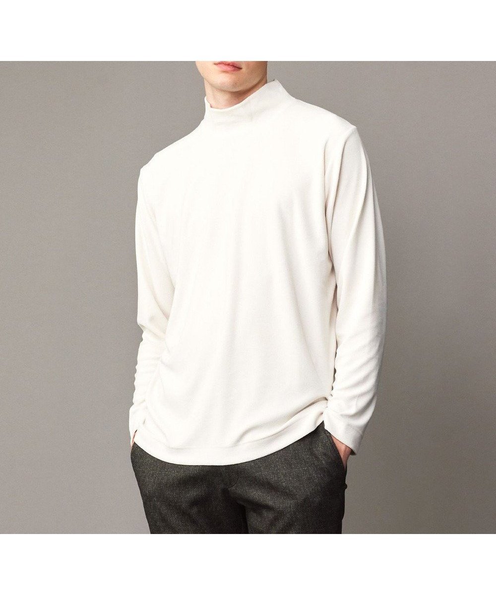 【ジョセフ アブード/JOSEPH ABBOUD / MEN】の【洗える/ソフトな肌触り】ミニパイルモック ネック Tシャツ 人気、トレンドファッション・服の通販 founy(ファニー) 　ファッション　Fashion　メンズファッション　MEN　トップス・カットソー　Tops/Tshirt/Men　シャツ　Shirts　A/W・秋冬　Aw・Autumn/Winter・Fw・Fall-Winter　インナー　Inner　カットソー　Cut And Sew　ジャケット　Jacket　セーター　Sweater　ベロア　Velor　モックネック　Mock Neck　エレガント 上品　Elegant　洗える　Washable　軽量　Lightweight　 other-1|ID: prp329100004136546 ipo3291000000028318071