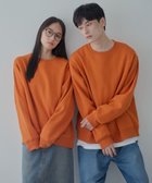 【ウィゴー/WEGO】の【ユニセックス着用ITEM】リラックスフィットスウェットプルオーバー ダークオレンジ|ID:prp329100004137087