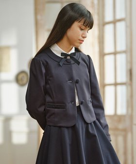 【組曲 / KIDS/KUMIKYOKU】 【150-170cm】グログランカラー ジャケット人気、トレンドファッション・服の通販 founy(ファニー) ファッション Fashion キッズファッション KIDS アウター Coat Outerwear /Kids グログラン Grosgrain ジャケット Jacket スタンド Stand ストレッチ Stretch セレモニー Ceremony ボーダー Border ポケット Pocket ラウンド Round リボン Ribbon 再入荷 Restock/Back In Stock/Re Arrival 卒業式 Graduation Ceremony |ID:prp329100004137369