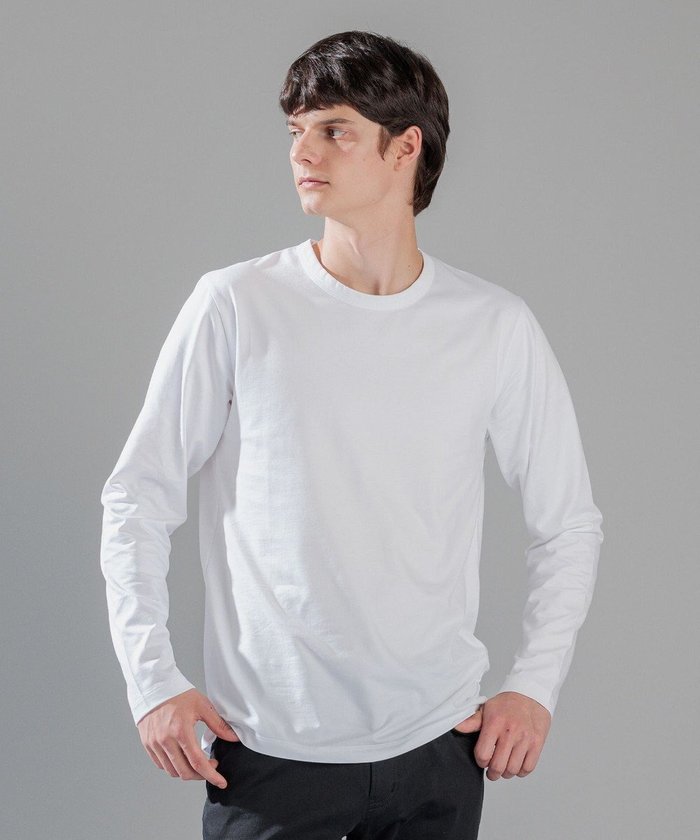 【ジョゼフ オム/JOSEPH HOMME / MEN】のスビンソフトジャージー クルーネック長袖Tシャツ インテリア・キッズ・メンズ・レディースファッション・服の通販 founy(ファニー) https://founy.com/ ファッション Fashion メンズファッション MEN トップス・カットソー Tops/Tshirt/Men シャツ Shirts A/W・秋冬 Aw・Autumn/Winter・Fw・Fall-Winter S/S・春夏 Ss・Spring/Summer インド India カットソー Cut And Sew ジャージー Jersey ピーチ Peach ベーシック Basic エレガント 上品 Elegant 夏 Summer 長袖 Long Sleeve |ID: prp329100004137374 ipo3291000000028329460