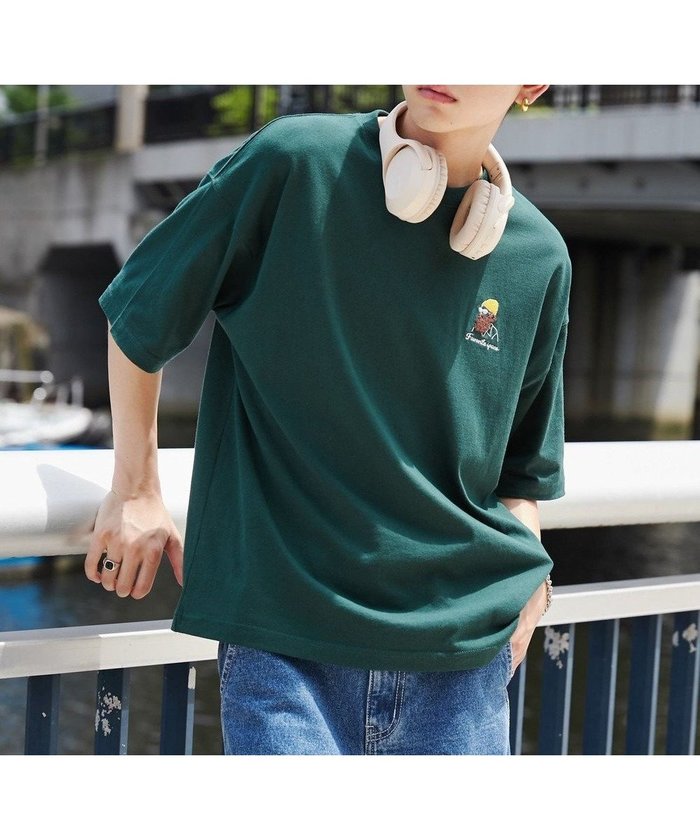 【ウィゴー/WEGO / MEN】のヒゲサガラ刺繍Tシャツ インテリア・キッズ・メンズ・レディースファッション・服の通販 founy(ファニー) https://founy.com/ ファッション Fashion メンズファッション MEN トップス・カットソー Tops/Tshirt/Men シャツ Shirts 春 Spring 秋 Autumn/Fall カットソー Cut And Sew シンプル Simple スポーツ Sports スマホ Smartphone ビッグ Big ベーシック Basic 半袖 Short Sleeve リラックス Relax ロング Long S/S・春夏 Ss・Spring/Summer おすすめ Recommend 夏 Summer |ID: prp329100004137375 ipo3291000000028777661