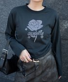 【ウィゴー/WEGO】のラインストーンサイドドロストロンT 人気、トレンドファッション・服の通販 founy(ファニー) ファッション Fashion レディースファッション WOMEN トップス・カットソー Tops/Tshirt シャツ/ブラウス Shirts/Blouses ロング / Tシャツ T-Shirts カットソー Cut and Sewn インナー Inner 秋 Autumn/Fall カットソー Cut And Sew ショート Short ジャケット Jacket ストーン Stone スマホ Smartphone ダウン Down 長袖 Long Sleeve A/W・秋冬 Aw・Autumn/Winter・Fw・Fall-Winter 再入荷 Restock/Back In Stock/Re Arrival おすすめ Recommend thumbnail ブラック|ID: prp329100004137392 ipo3291000000028329529