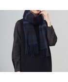 【ジェイ プレス/J.PRESS】の【洗える】カシミヤチェック ストール ネイビー系3|ID: prp329100004139523 ipo3291000000028370447