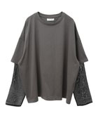 【グリーンパークス/Green Parks】の・ANDSEARCH フェイクレイヤードロングTEE Charcoal Gray|ID: prp329100004140353 ipo3291000000028400355