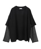 【グリーンパークス/Green Parks】の・ANDSEARCH フェイクレイヤードロングTEE Black|ID: prp329100004140353 ipo3291000000028400356