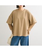 【グリーンパークス/Green Parks】の・ANDSEARCH フェイクレイヤードロングTEE 人気、トレンドファッション・服の通販 founy(ファニー) ファッション Fashion レディースファッション WOMEN トップス・カットソー Tops/Tshirt シャツ/ブラウス Shirts/Blouses ロング / Tシャツ T-Shirts カットソー Cut and Sewn A/W・秋冬 Aw・Autumn/Winter・Fw・Fall-Winter おすすめ Recommend カットソー Cut And Sew ショルダー Shoulder ドロップ Drop ポケット Pocket ロング Long thumbnail Gray Beige|ID: prp329100004140353 ipo3291000000028400357