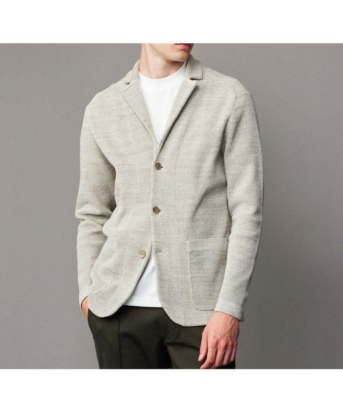 【ジョセフ アブード/JOSEPH ABBOUD / MEN】の【オリジナルオーガニックコットン使用】JOE COTTON ニット ジャケット インテリア・キッズ・メンズ・レディースファッション・服の通販 founy(ファニー) https://founy.com/ ファッション Fashion メンズファッション MEN トップス・カットソー Tops/Tshirt/Men ニット Knit Tops カーディガン Cardigans A/W・秋冬 Aw・Autumn/Winter・Fw・Fall-Winter カーディガン Cardigan ジャケット Jacket ストレッチ Stretch ワッフル Waffle |ID: prp329100004141318 ipo3291000000028425419