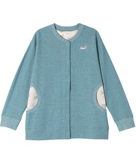 【ツモリチサト スリープ/tsumori chisato SLEEP】のツモリチサト カーディガン 長袖 ルームウェア 綿100%(本体) レディース UTX586 /ワコール 人気、トレンドファッション・服の通販 founy(ファニー) ファッション Fashion レディースファッション Fashion for Women トップス・カットソー Cut & Sew Tops カーディガン・羽織り Layered Style Cardigans カーディガン Cardigan, Knitwear ネコ Cat, Feline Motif パジャマ Pajamas, Sleepwear プリント Print, Printed Pattern ポケット Pocket, Pocket Detail ワンポイント One Point, Statement Accent 長袖 Long Sleeve, Full Sleeve |ID:prp329100004141335
