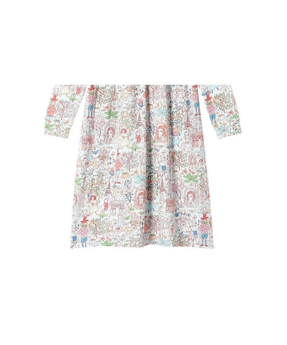 【ツモリチサト スリープ/tsumori chisato SLEEP】のツモリチサト ワンピース 長袖 ルームウェア 綿混(本体) レディース UNX582 /ワコール インテリア・キッズ・メンズ・レディースファッション・服の通販 founy(ファニー) 　ファッション　Fashion　レディースファッション　WOMEN　ワンピース　Dress　ネコ　Cat　パジャマ　Pajamas　長袖　Long Sleeve　サックス|ID: prp329100004141378 ipo3291000000028425723