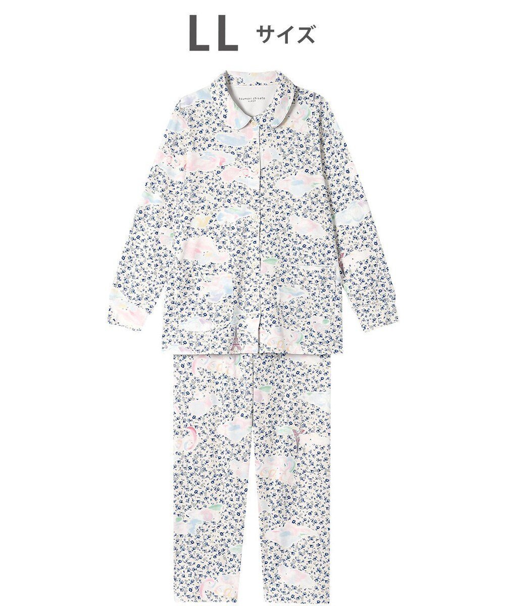 【ツモリチサト スリープ/tsumori chisato SLEEP】のツモリチサト パジャマ 長袖 長ズボン 綿100%(本体) レディース UDX581 /ワコール インテリア・キッズ・メンズ・レディースファッション・服の通販 founy(ファニー) 　ファッション　Fashion　レディースファッション　WOMEN　トップス・カットソー　Tops/Tshirt　パジャマ　Pajamas　ボトム　Bottom　ミックス　Mix　ロマンティック　Romantic　長袖　Long Sleeve　アイボリー|ID: prp329100004141388 ipo3291000000028425795