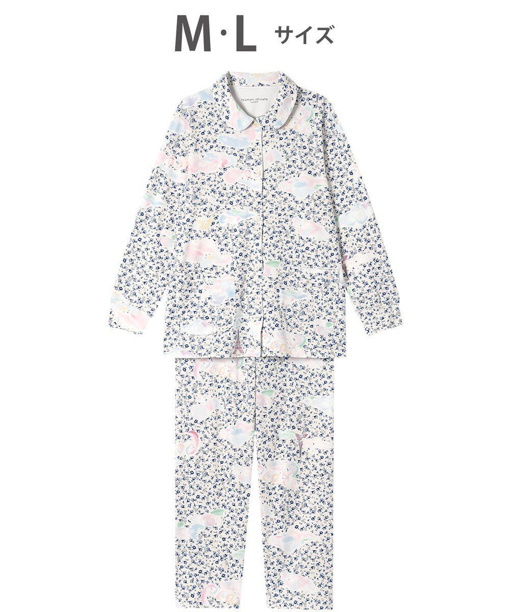 【ツモリチサト スリープ/tsumori chisato SLEEP】のツモリチサト パジャマ 長袖 長ズボン 綿100%(本体) レディース UDX581 /ワコール インテリア・キッズ・メンズ・レディースファッション・服の通販 founy(ファニー) 　ファッション　Fashion　レディースファッション　WOMEN　トップス・カットソー　Tops/Tshirt　パジャマ　Pajamas　ボトム　Bottom　ミックス　Mix　ロマンティック　Romantic　長袖　Long Sleeve　アイボリー|ID: prp329100004141389 ipo3291000000028425804