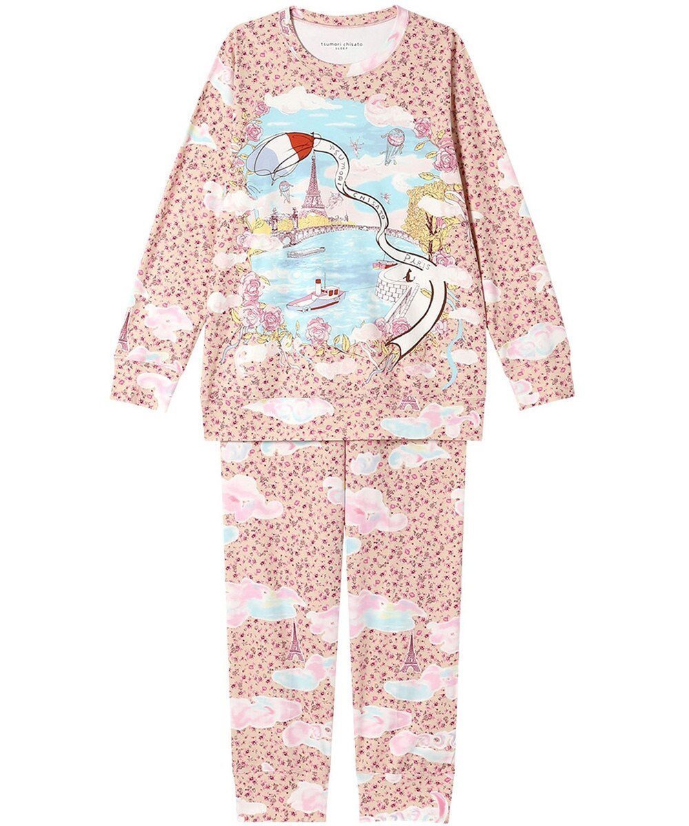 【ツモリチサト スリープ/tsumori chisato SLEEP】のツモリチサト パジャマ 長袖 長ズボン 綿100%(本体) レディース UDX580 /ワコール 人気、トレンドファッション・服の通販 founy(ファニー) 　ファッション　Fashion　レディースファッション　WOMEN　トップス・カットソー　Tops/Tshirt　パジャマ　Pajamas　ボトム　Bottom　ミックス　Mix　ロマンティック　Romantic　長袖　Long Sleeve　 other-1|ID: prp329100004141391 ipo3291000000028425811