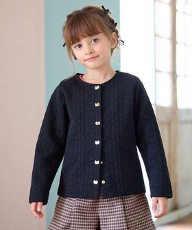 【エニファム/any FAM / KIDS】のふくれジャガードカーディガン 人気、トレンドファッション・服の通販 founy(ファニー) ファッション Fashion キッズファッション KIDS トップス・カットソー Tops/Tees/Kids インナー Inner 秋 Autumn/Fall カーディガン Cardigan ネコ Cat ポケット Pocket 羽織 Haori モチーフ Motif ラベンダー Lavender ローズ Rose A/W・秋冬 Aw・Autumn/Winter・Fw・Fall-Winter NEW・新作・新着・新入荷 New Arrivals おすすめ Recommend エレガント 上品 Elegant |ID:prp329100004141430