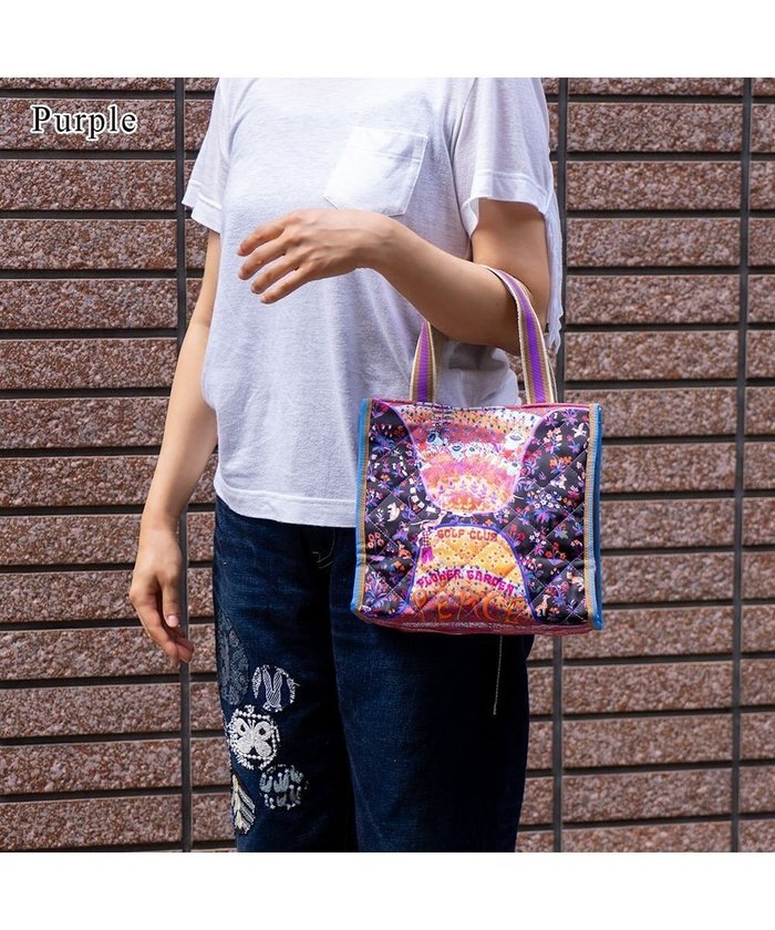 【ツモリチサト キャリー/tsumori chisato CARRY】のガーデンゴルフクラブキルト ハンドバッグ 手提げ インテリア・キッズ・メンズ・レディースファッション・服の通販 founy(ファニー) https://founy.com/ ファッション Fashion レディースファッション WOMEN カラフル Colorful ガーデン Garden キルト Quilt クラシック Classic ゴルフ Golf ハンドバッグ Handbag ポケット Pocket |ID: prp329100004141557 ipo3291000000028426713