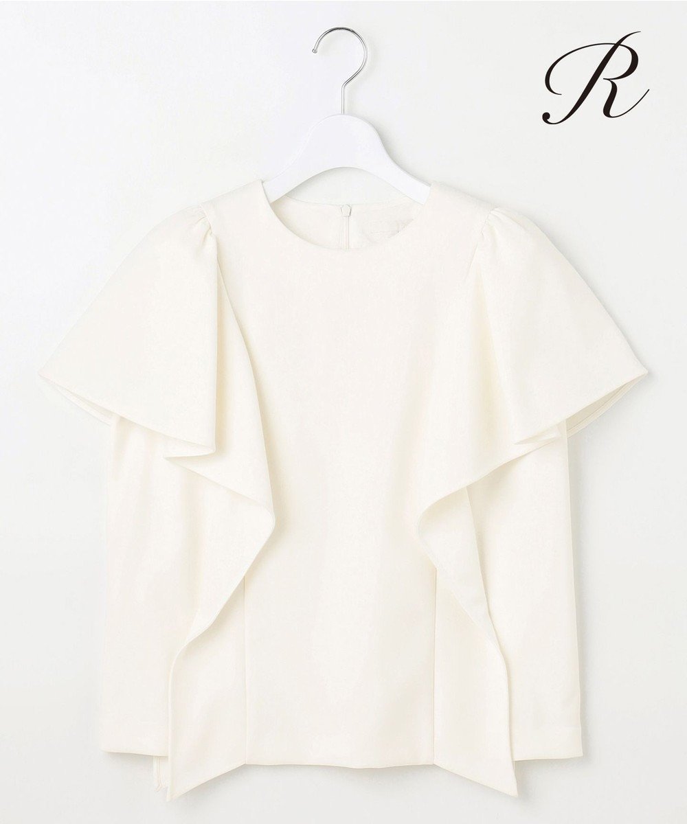 【23区/NIJYUSANKU】の【R(アール)】ダブルクロス ラッフルデザインブラウス 人気、トレンドファッション・服の通販 founy(ファニー) 　ファッション　Fashion　レディースファッション　WOMEN　トップス・カットソー　Tops/Tshirt　シャツ/ブラウス　Shirts/Blouses　コレクション　Collection　ストレッチ　Stretch　ダブル　Double　人気　Popularity　ラッフル　Raffle　A/W・秋冬　Aw・Autumn/Winter・Fw・Fall-Winter　冬　Winter　2024年　2024　2024-2025秋冬・A/W　Aw/Autumn/Winter/Fw/Fall/2024-2025　 other-1|ID: prp329100004141580 ipo3291000000031586440