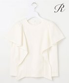 【23区/NIJYUSANKU】の【R(アール)】ダブルクロス ラッフルデザインブラウス ホワイト系|ID: prp329100004141580 ipo3291000000031586442