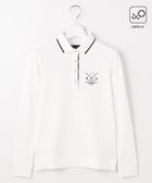 【23区 ゴルフ/NIJYUSANKU GOLF】の【WOMEN】【UVカット】ハニカムカノコ長袖ポロシャツ ホワイト系|ID: prp329100004141595 ipo3291000000028426920