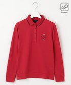 【23区 ゴルフ/NIJYUSANKU GOLF】の【WOMEN】【UVカット】ハニカムカノコ長袖ポロシャツ レッド系|ID: prp329100004141595 ipo3291000000028426921