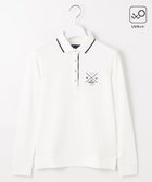 【23区 ゴルフ/NIJYUSANKU GOLF】の【WOMEN】【UVカット】ハニカムカノコ長袖ポロシャツ ホワイト系|ID: prp329100004141595 ipo3291000000031850760