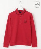 【23区 ゴルフ/NIJYUSANKU GOLF】の【WOMEN】【UVカット】ハニカムカノコ長袖ポロシャツ レッド系|ID: prp329100004141595 ipo3291000000031850761