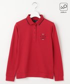 【23区 ゴルフ/NIJYUSANKU GOLF】の【WOMEN】【UVカット】ハニカムカノコ長袖ポロシャツ レッド系|ID: prp329100004141595 ipo3291000000033673534