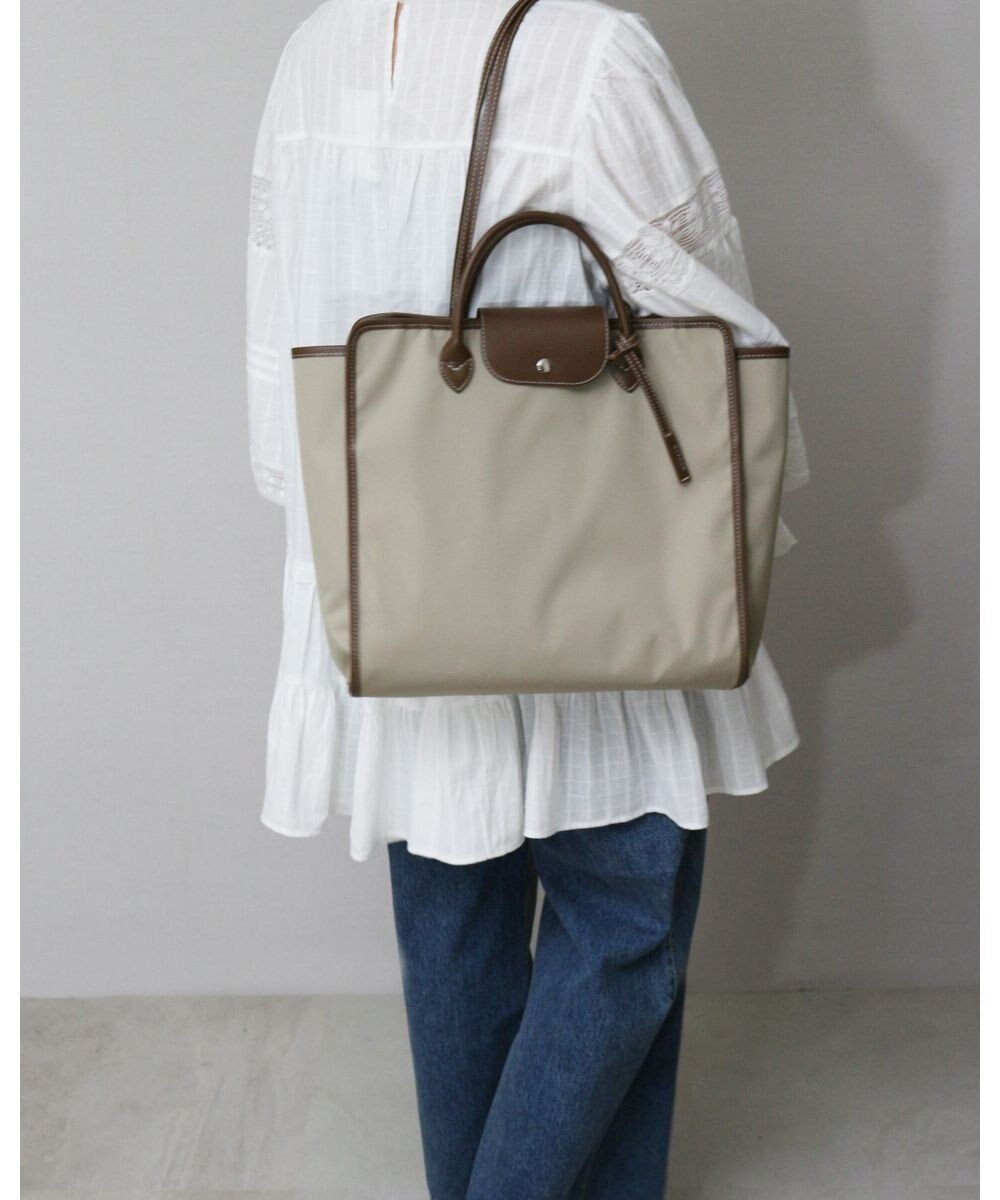 【モローバイサンク/MORROW by thank】の【A4サイズ対応・撥水・軽い】NYC BAG 2way バッグ インテリア・キッズ・メンズ・レディースファッション・服の通販 founy(ファニー) 　ファッション　Fashion　レディースファッション　WOMEN　バッグ　Bag　傘　Umbrella　ショルダー　Shoulder　シンプル　Simple　スクエア　Square　ハンカチ　Handkerchief　フォルム　Form　ポケット　Pocket　ポーチ　Pouch　NEW・新作・新着・新入荷　New Arrivals　日本製　Made In Japan　旅行　Travel　ビジネス 仕事 通勤　Business　ベージュ|ID: prp329100004141598 ipo3291000000028483774