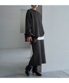 【アンフィーロ 自由区/UNFILO】のBEAUTY FORM JERSEY Iラインスカート チャコール|ID: prp329100004141605 ipo3291000000032514561