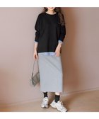 【アンフィーロ 自由区/UNFILO】の【大好評により追加生産決定!】BEAUTY FORM JERSEY Iラインスカート グレー|ID:prp329100004141605