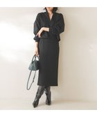 【アンフィーロ 自由区/UNFILO】の【大好評により追加生産決定!】BEAUTY FORM JERSEY Iラインスカート ブラック|ID:prp329100004141605
