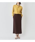 【アンフィーロ 自由区/UNFILO】の【大好評により追加生産決定!】BEAUTY FORM JERSEY Iラインスカート [NEW]ブラウン|ID:prp329100004141605