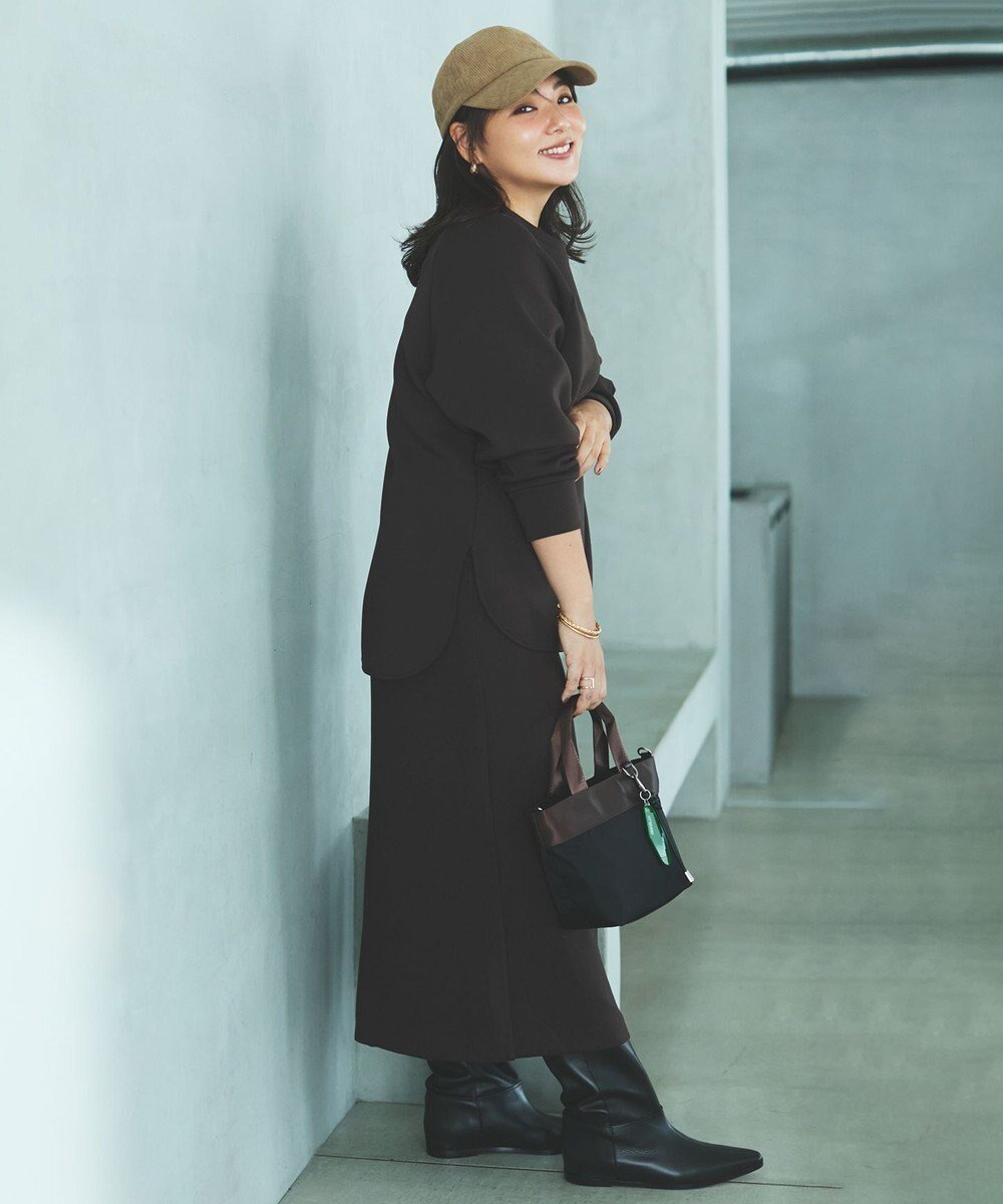 【アンフィーロ 自由区/UNFILO】の【野呂佳代さん着用】BEAUTY FORM JERSEY Iラインスカート インテリア・キッズ・メンズ・レディースファッション・服の通販 founy(ファニー) 　ファッション　Fashion　レディースファッション　Fashion for Women　スカート　Skirts　軽量　Lightweight, Ultra Light　シンプル　Simple, Minimal　ストレッチ　Stretch, Stretchy Fabric　セットアップ　Set-Up, Coordinated Outfit　フォルム　Silhouette, Form　ポケット　Pocket, Pocket Detail　A/W・秋冬　Autumn/Winter　新作・新入荷　New Arrivals / New In　[NEW]ブラウン|ID: prp329100004141605 ipo3291000000034559425