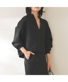 【アンフィーロ 自由区/UNFILO】のBEAUTY FORM JERSEY キーネックプルオーバー ブラック|ID: prp329100004141607 ipo3291000000032409204