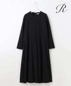 【23区/NIJYUSANKU】の【R(アール)】ウールダブルクロス イレギュラータック フレアワンピース ブラック系|ID:prp329100004141642