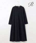 【23区/NIJYUSANKU】の【R(アール)】ウールダブルクロス イレギュラータック フレアワンピース ネイビー系|ID:prp329100004141642