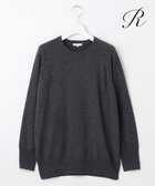 【23区/NIJYUSANKU】の【R(アール)】ウールカシミヤ クルーネックニット チャコールグレー系|ID: prp329100004141651 ipo3291000000028427164